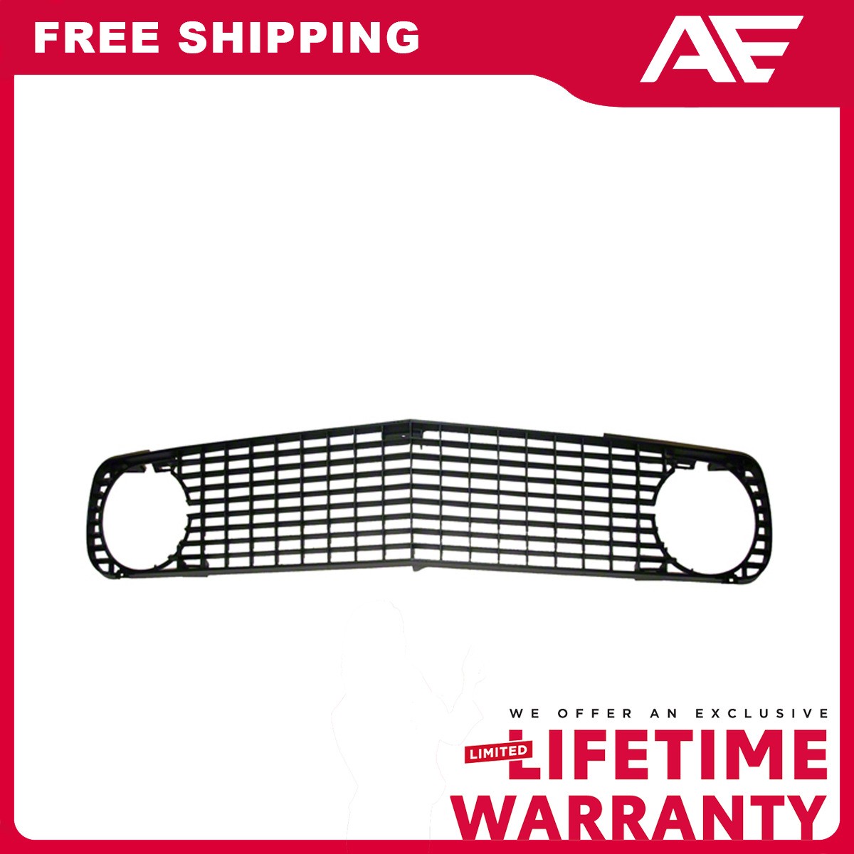Grille Black Front For 1969 Ford GT40 Mustang