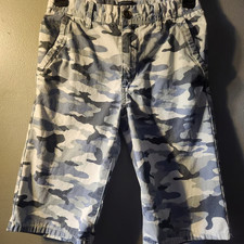 Boys youth GAP KIDS regular fit size 12 blue camo shorts