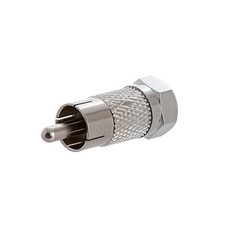 F-Type Male to RCA Male Adapter Coax Coaxial Cable Plug Connector Converter CCTV