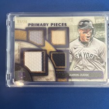 2025 Topps Museum Collection Aaron Judge Quad Patch 3/20 #SPPQ-AJ