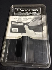 VICTORINOX Swiss Army Equipped SwissCard & Leather Wallet  Rare Vintage