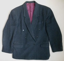 Herren Baumwollblazer von Coletti STUDIO, Gr. 52, Schwarz, 2-Reiher, Gefüttert