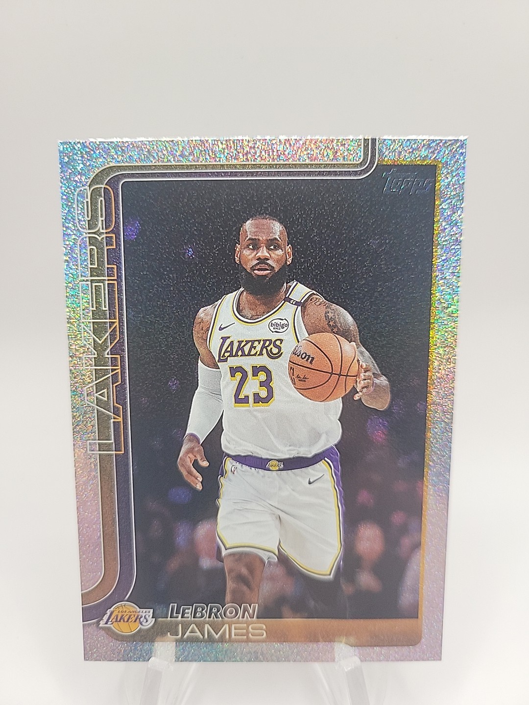 2025-26 Topps Basketball- LeBron James Sandglitter Foil SP #150