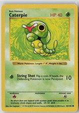 英語版 ポケモンカードshadow less Caterpie 45/102 Caterpie [Shadowless] #45 Prices | Pokemon Base Set | Pokemon Cards