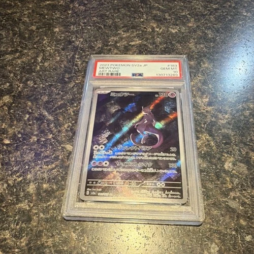 (Batman) Mewtwo Art Rare Holo SV2a Japanese PSA 10 Graded Card 2023