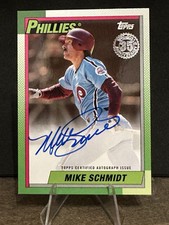 2025 Topps Series 1 Mike Schmidt /50 On Card Auto * 35th Anniversary * Throwback