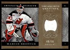 2007-08 Upper Deck Artifacts Treasured Swatches Gold Martin Brodeur 48/50 New