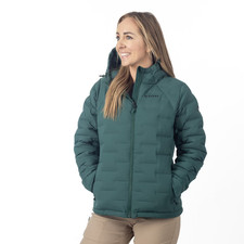 KLIM Sample Women's Luna Stretch Down Hooded Jacket Medium - Rain Forest