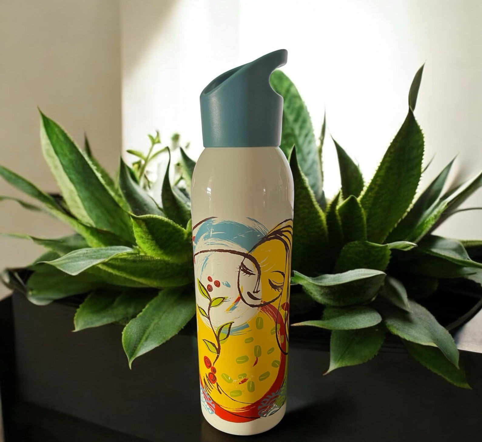 Woman Flowers 24 Oz Travel Beverage