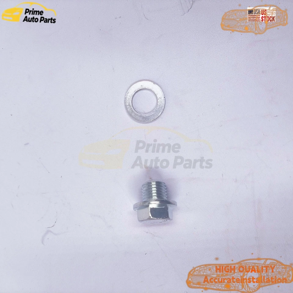 Tapón de perno de drenaje del cárter de aceite del motor 90009-R70-A00 apto para Honda/Acura RDX nuevo Foto 3 de 4