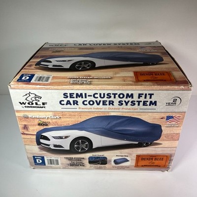 Wolf Covercraft Semi-Custom Fit Car Cover System Denim Blue Size: D Made In USA