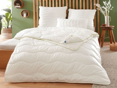 Badenia Trendline Eco Steppbett Aerelle  Blue 4-Jahreszeiten 155 x 220 cm B-Ware