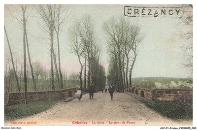 AYCP1-0046-02 - CREZANCY - La levée - Le pont de paroy
