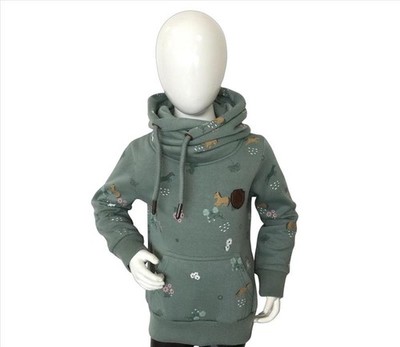 S&C Kinder Hoodie Pferde grün Kapuzenpulli MT270
