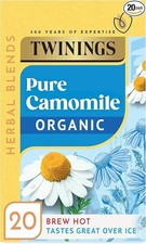 Image of Twinings Organic Camomile x20 Tea Bags, 30g
