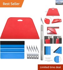 Versatile Wallpaper Kit: Smoothing  Cutting Tools for Peel and Stick Projects