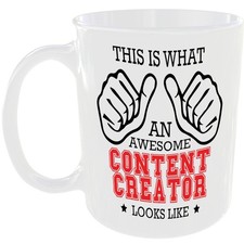Listing image for WHAT A AWESOME CONTENT CREATOR LOOKS LIKE MUG IDEAL GIFT CUP FOR WORK JOB CAREER