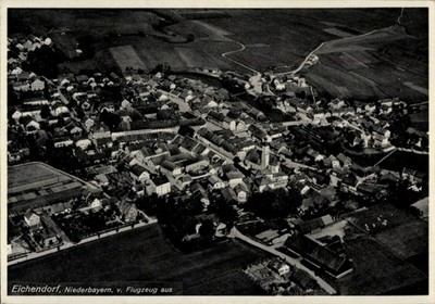 Postcard Eichendorf in Lower Bavaria, aerial view - 11183094