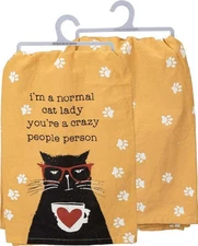 Primitives by Kathy Kitchen Towel - I'm A Normal Cat Lady You're A Crazy People