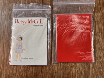 2EA Betsy McCall Paper Doll Clothes Small Booklet By Robert Tonner Uncut 1997