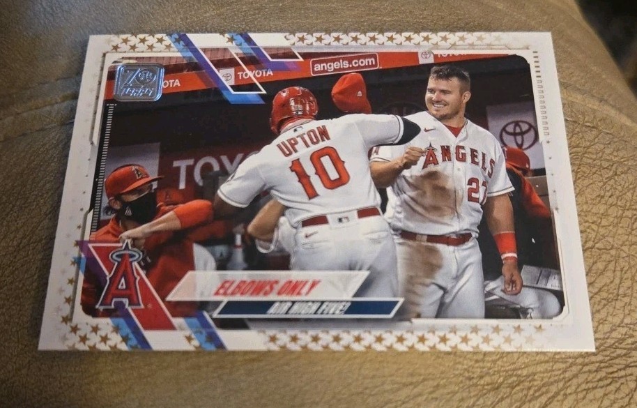 2021 Topps - Checklist Mike Trout, Justin Upton #166 Gold Stars