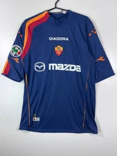 AS Roma 2003 2004 Away Shirt Diadora Mazda Serie A Totti #10 Jersey Size L