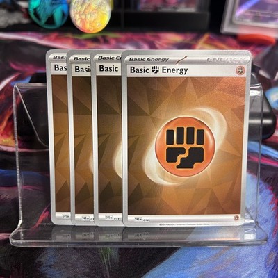 [4x Playset] Fighting Energy SVE 014 Sv: Prismatic Evolutions Pokémon TCG HOLO