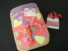 Valentine Junk Journal, Daily Planner, Scrapbook, Handmade Blank Journal