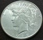 US 1927-S Peace Dollar  **