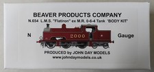 N GAUGE BEAVER PRODUCTS  L.M.S.  ex MR "FLATIRON"  0-6-4 TANK LOCO  "BODY KIT"
