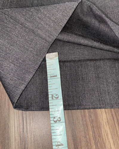 Pantalones Ermenegildo Zegna 100% Lana Lana Hombres 38" Frente Plano Carbón Italia - Imagen 11 de 14