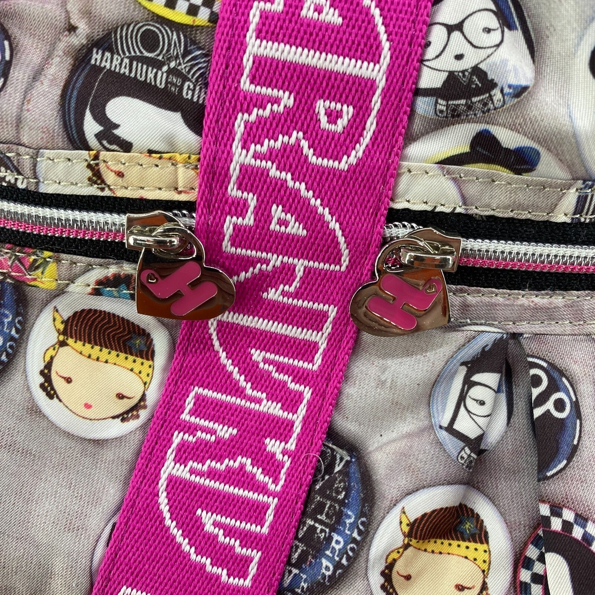 HARAJUKU Lovers Fatal Attraction to Cuteness Buttons Badge Tote