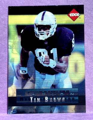 1996 Collectors Edge TIM BROWN Quantum Motion Card #4 Raiders