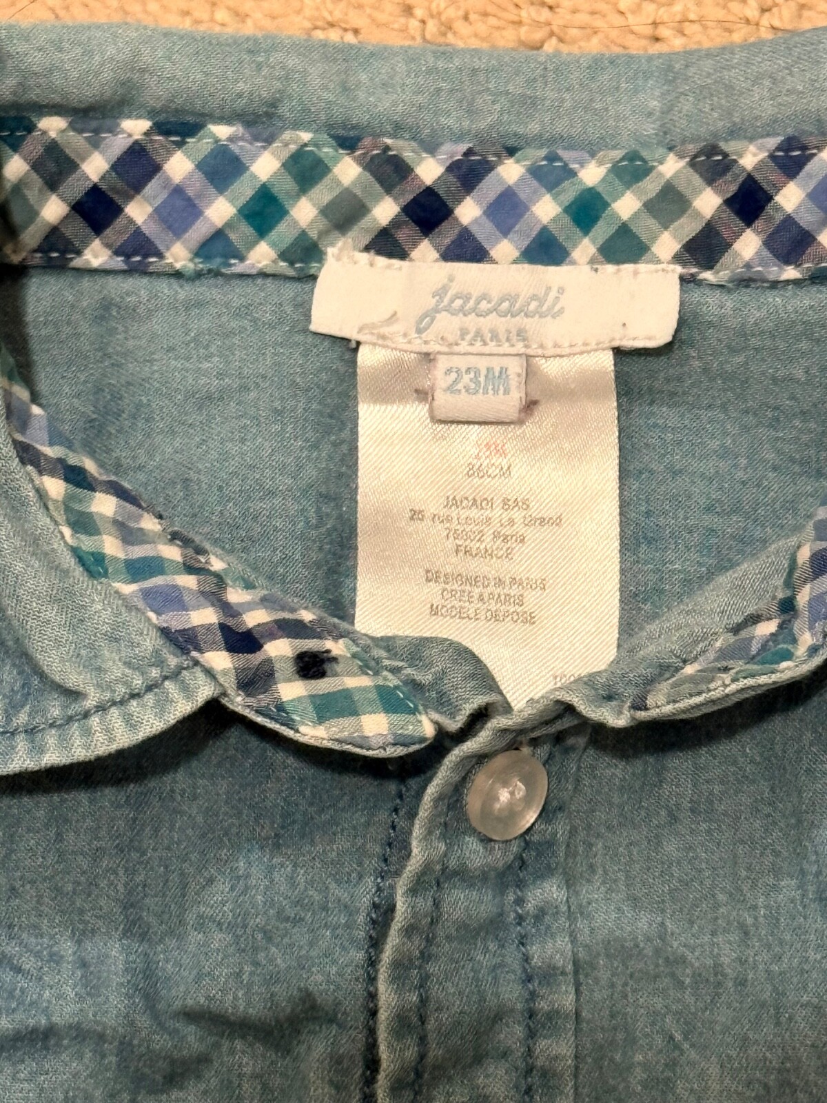 Jacadi Paris Boy 5 Piece Bundle Shirts & Cardigan Sweater Sizes 18m, 23m, 2T image 10