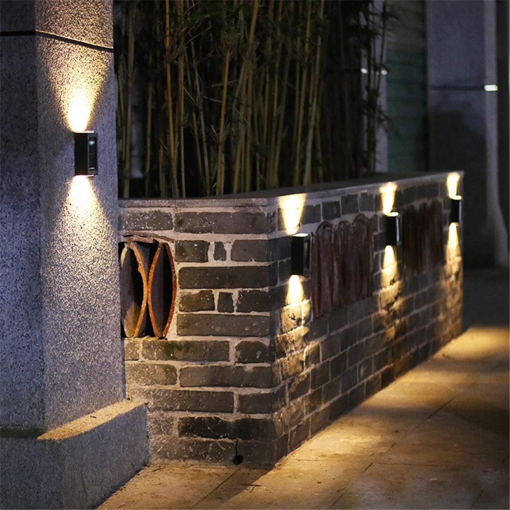 Brick fence lights deals