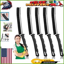 Hard Bristle Multitask Cleaning Brushes for Windows, Sinks  More - Set of 5