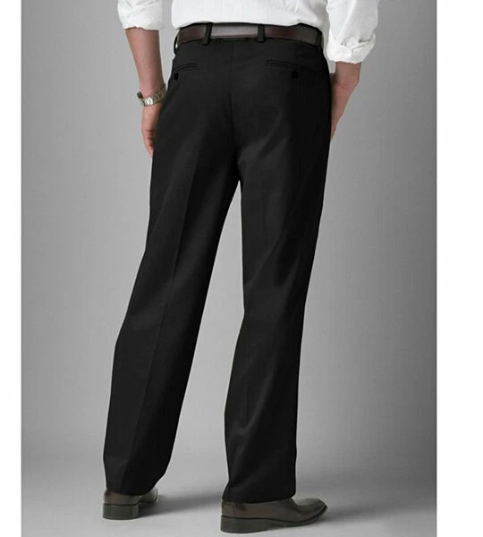 MENS BIG & TALL FLEECE LINED DRESS PANTS CLASSIC FIT-UNFINISHED HEM-SIZE 48