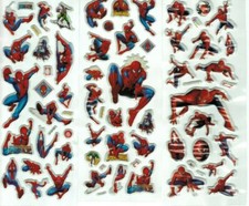 Spiderman Stickers 3D puffy Kids Birthday Gift Book Laptop Mug Decor