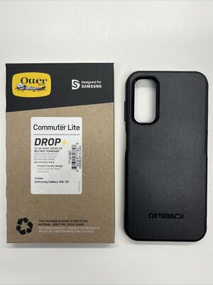 OtterBox Case for Samsung Galaxy A14 5G - Black Hard Cover Commuter Lite Series