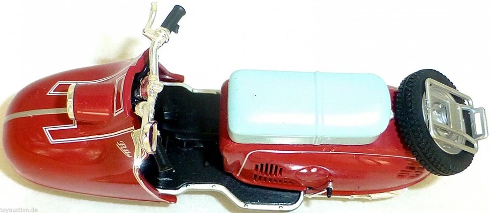 IWL Pitty Motorrad Motorroller rot DDR 1:24 ATLAS 7168116 NEU OVP LA2 µ - Bild 2 von 4