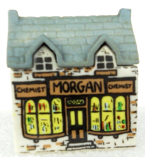 Wade Of England Whimsey On Why Morgan's The Chemist Porcelain Miniature Building