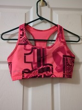 Nike Pro Dri-Fit Sports Bra Racer Back Womens Workout 14 inches Armpit to Armpit