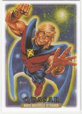 2024 Upper Deck Marvel Masterpieces ’92 Platinum Canvas #72 Quasar