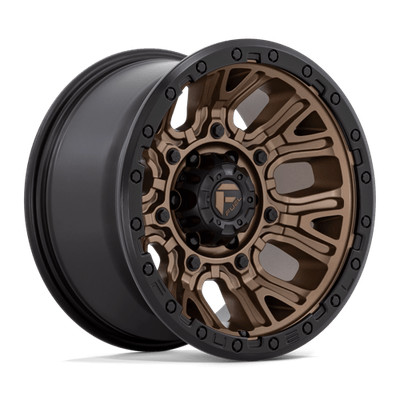 20X9 Fuel 1PC D826 TRACTION 5X5.0 1MM MATTE BRONZE WITH BLACK RING