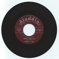 R & B ROCKER 45 SHIRLEY & LEE WHEN I SAW YOU ON ALADDIN  VG ORIGINAL