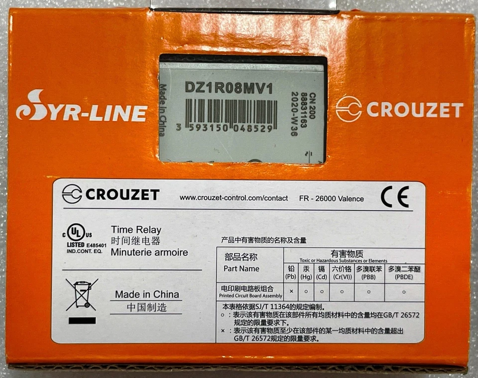 LOT OF 2 - CROUZET DZ1R08MV1 UNIVERSAL DIGITAL TIME RELAY - Image 3 of 4
