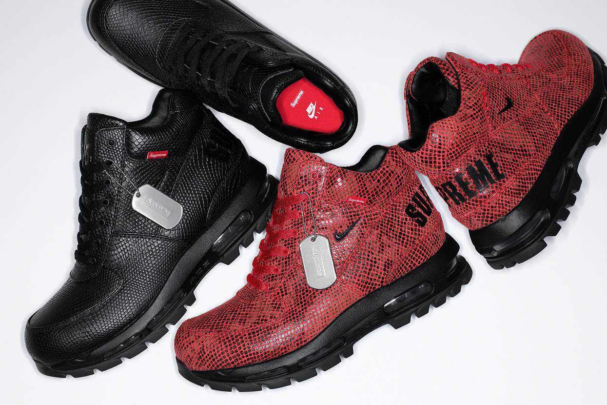 Supreme x Nike ACG Air Max Goadome peau de serpent en relief