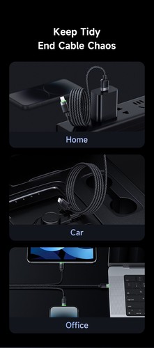 Mcdodo 3A USB Cable Magnetic Braided Fast Charging Cable Cord For iPhone 14 13 X - Picture 11 of 16
