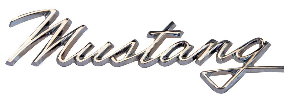 ¡NUEVO! Ford Mustang 1968 emblema de guardabarros cromado con pasador estilo juego de pares trasero Foto 4 de 4