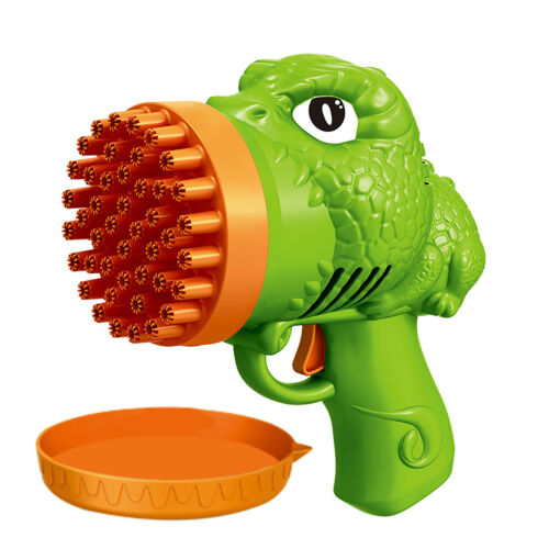 44 Holes Dinosaur Bubble Machine Cartoon Bubble Maker Guns for Toddlers Teens